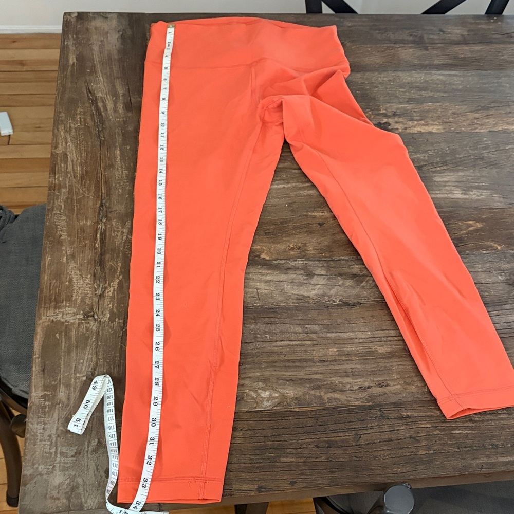 Lululemon Athletica Orange Wunder Train Leggings - Picture 6 of 6